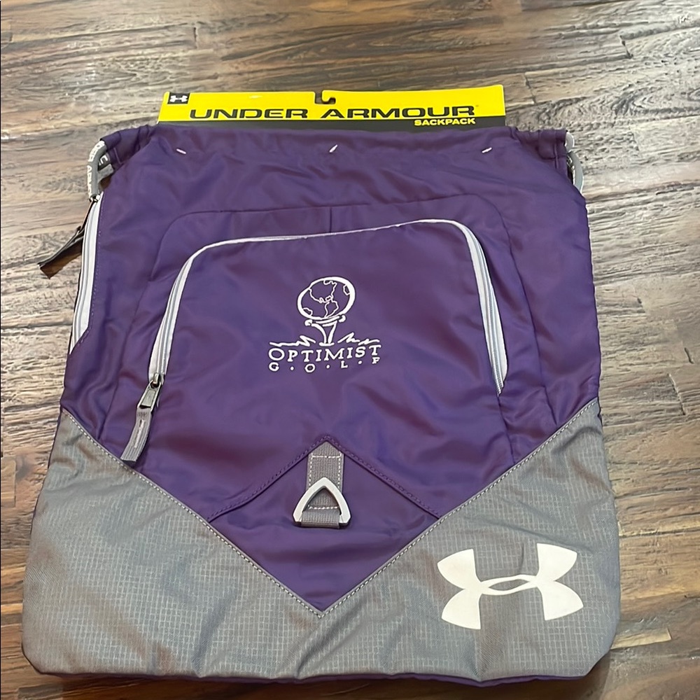 Under Armour Purple and Gray Sporty Backpack